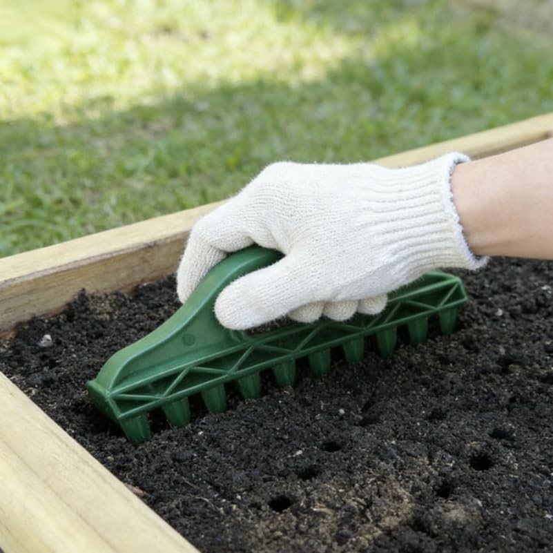xxikhhhhikxx.Handheld Garden Seeder - Seed Spacing Tool Achieve Precise Seed &
