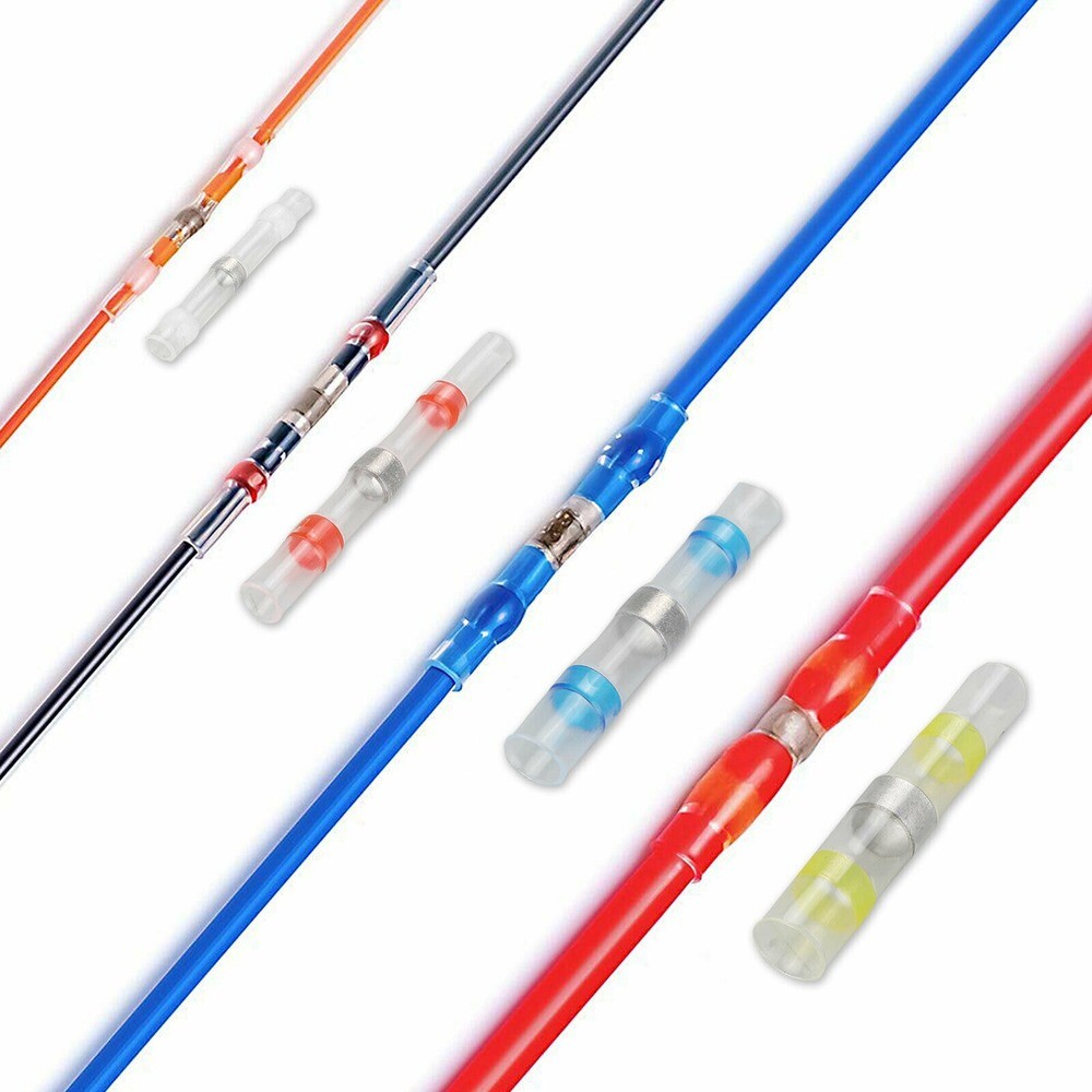 340PCS Waterproof Heat Shrink Solder Seal Sleeve Butt Terminals Wire Connectors