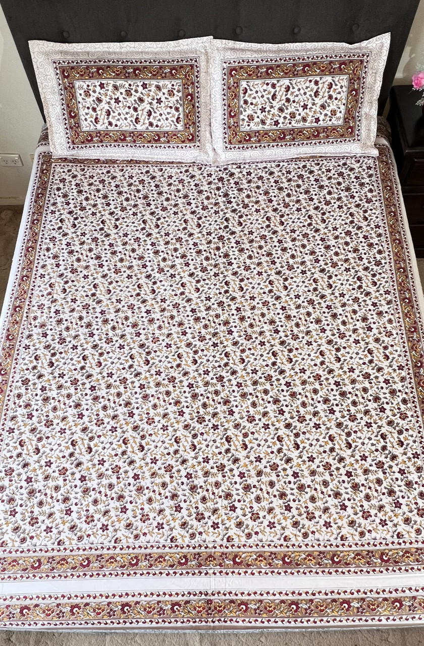 Cotton bed sheets
