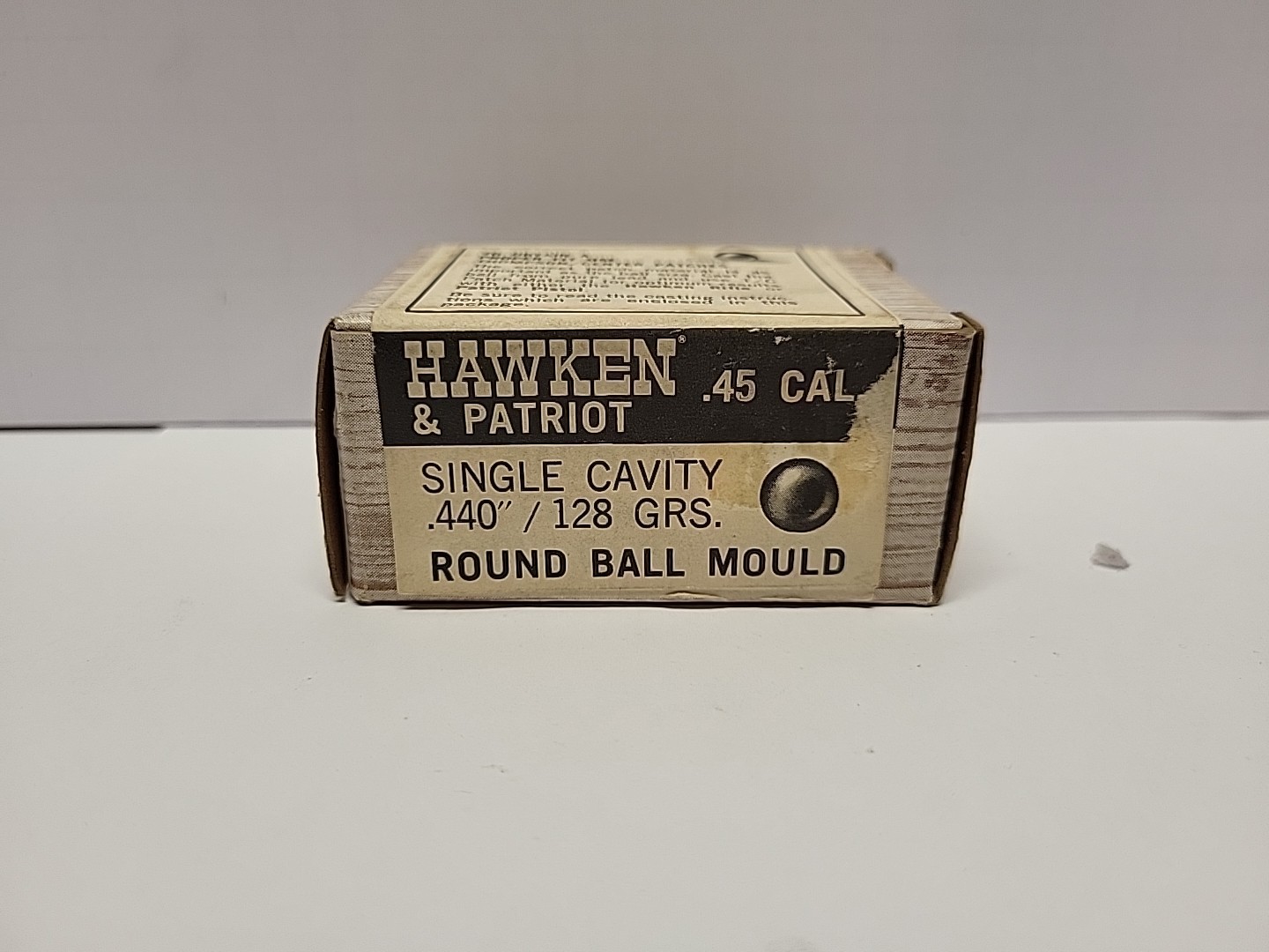 THOMPSON CENTER T/C 1 CAVITY ROUND BALL MOULD .45 CAL .440 DIA 128 GR FACT NOS