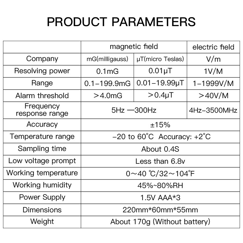 Handheld Geiger Counter Electromagnetic Radiation Detector Radiometer Tester