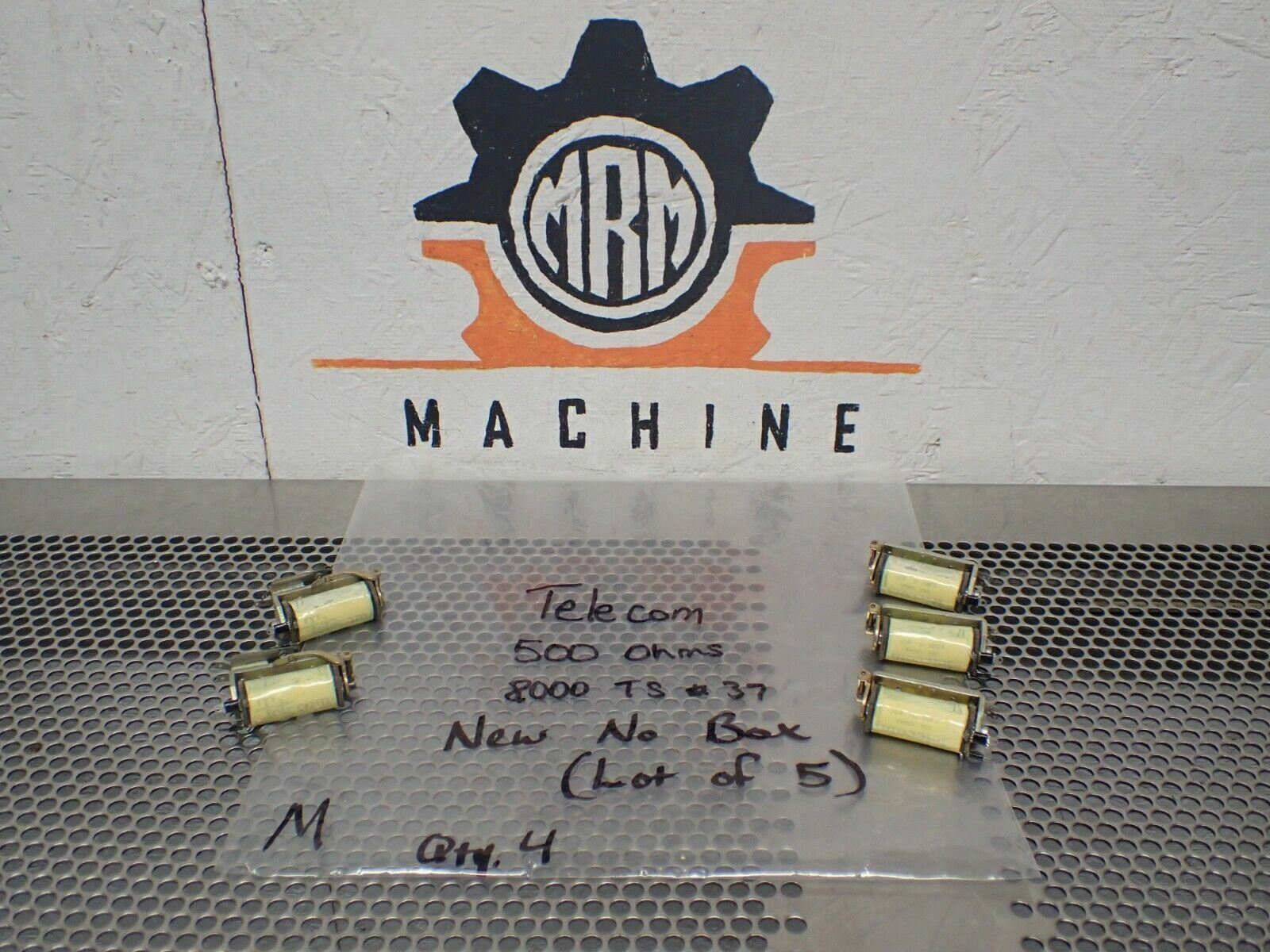 Telecom 500 Ohms 8,000 TS #37 Relays New No Box (Lot of 5) See All Pictures