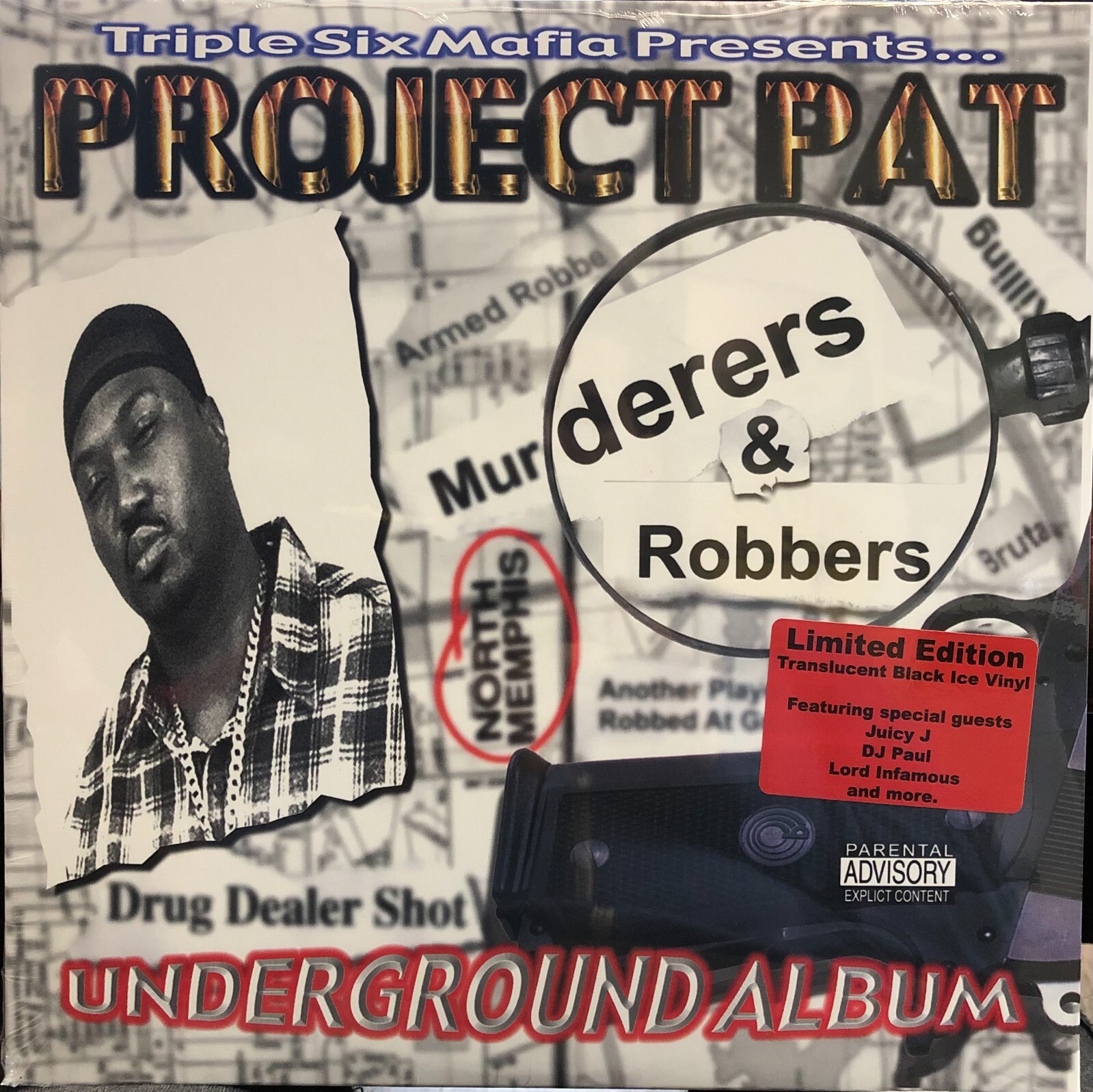 Project Pat - Murderers & Robbers (Translucent Black Ice Vinyl) Official Listing