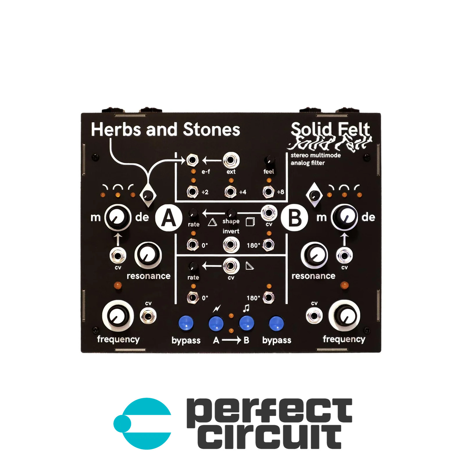 Herbs & Stones Solid Felt Desktop Stereo Filter EFFECTS NEW PERFECT CIRCUIT