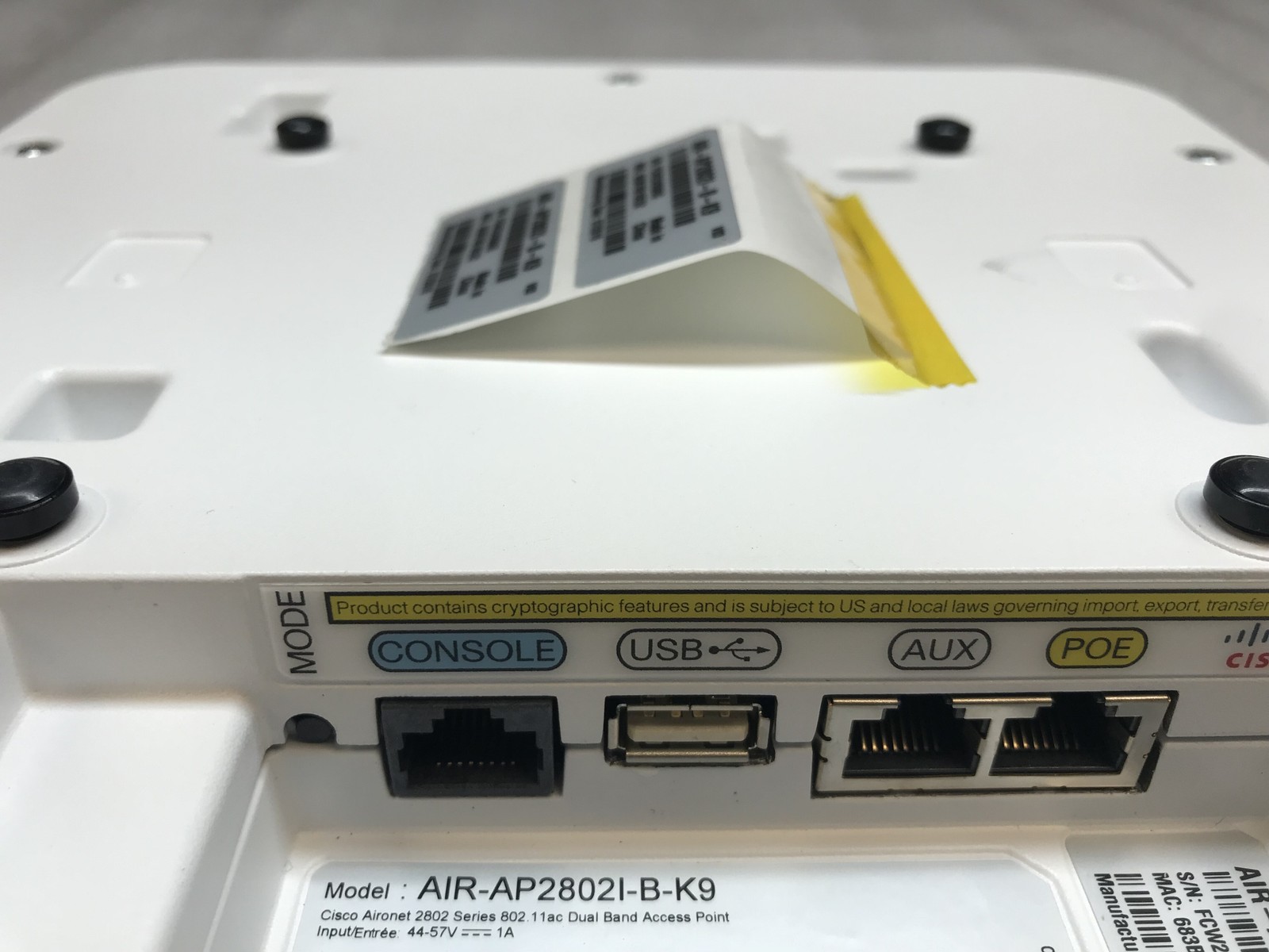 Cisco AIR-AP28021-B-K9 Access Point White with POE and Console - Tested