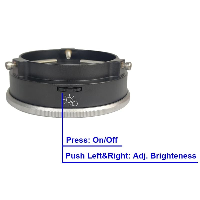 Polarized Microscope Light Anti Glare LED Ring Illuminator, 96