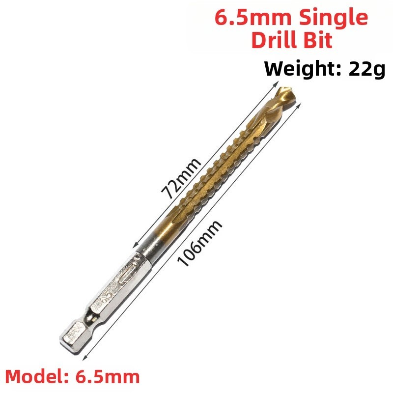 Titanium Coated HSS Drill Bits Set 6 Piece for Accurate and Fast Drilling