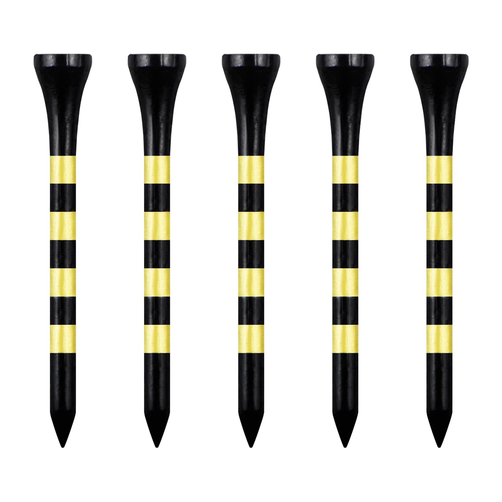 Zivisk Wooden Golf Tees 2-3/4 inch 100 Count, 2.75" Long Golf Wood Bamboo Tee...