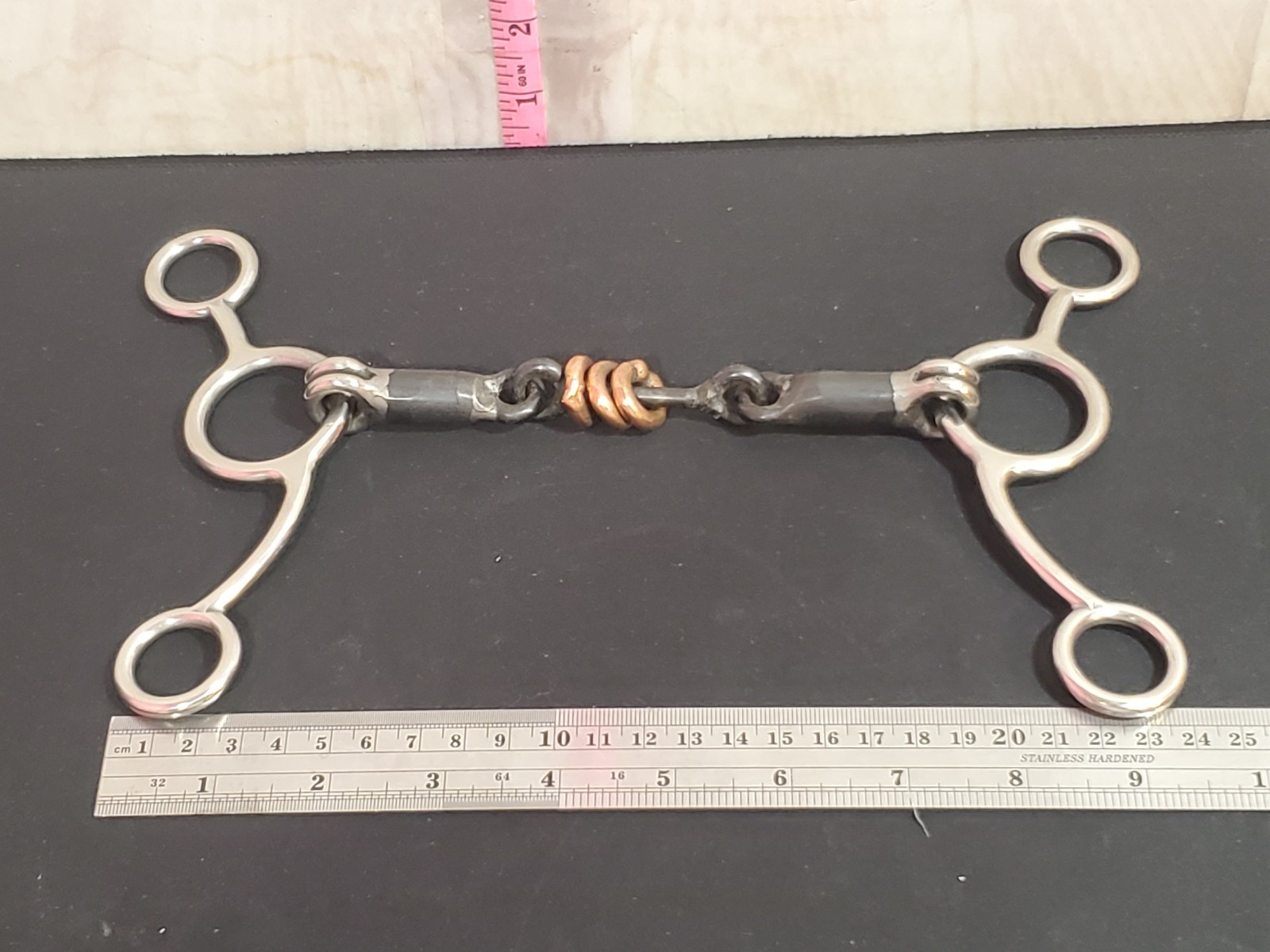 Horse Mouth Rings Horse Bit Stainless Steel Brass Horse Control Tool 145mm