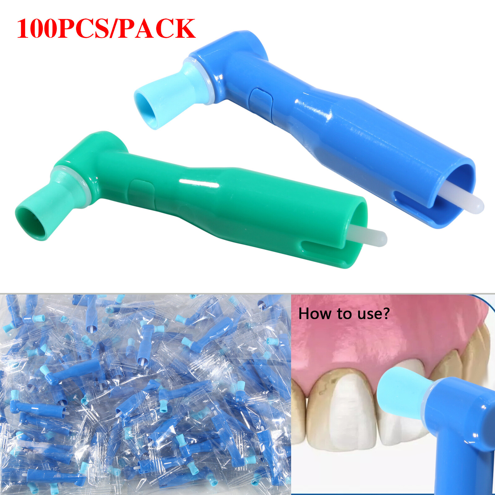 Prophy Angles Cups 100-1000 Top Quality Dental Disposable Prophy Angle 105° ns