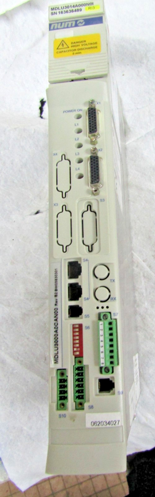 ✌️NUM  MDLU3014A000N0I POWER UNIT MODULE NUMDRIVE INPUT 420-720VDC OUTPUT 480VAC