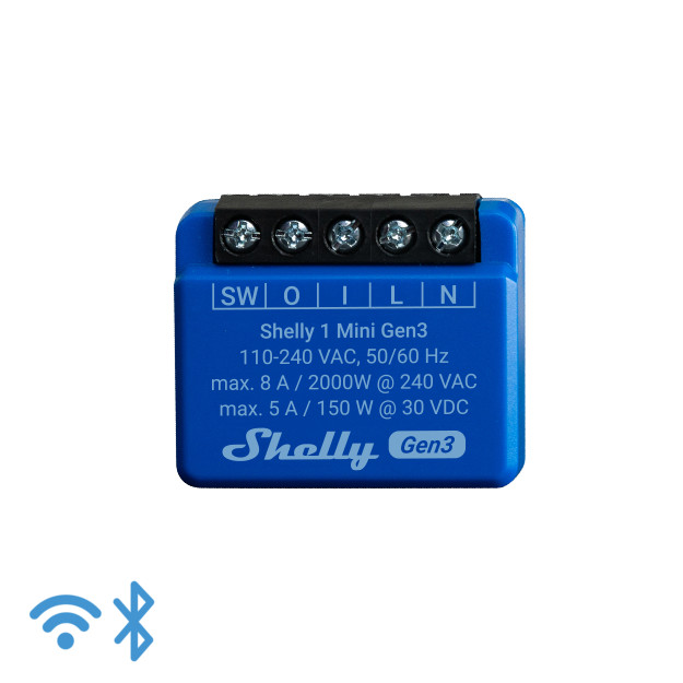 Shelly 1 Mini Gen3 Smart Relay - Open Box