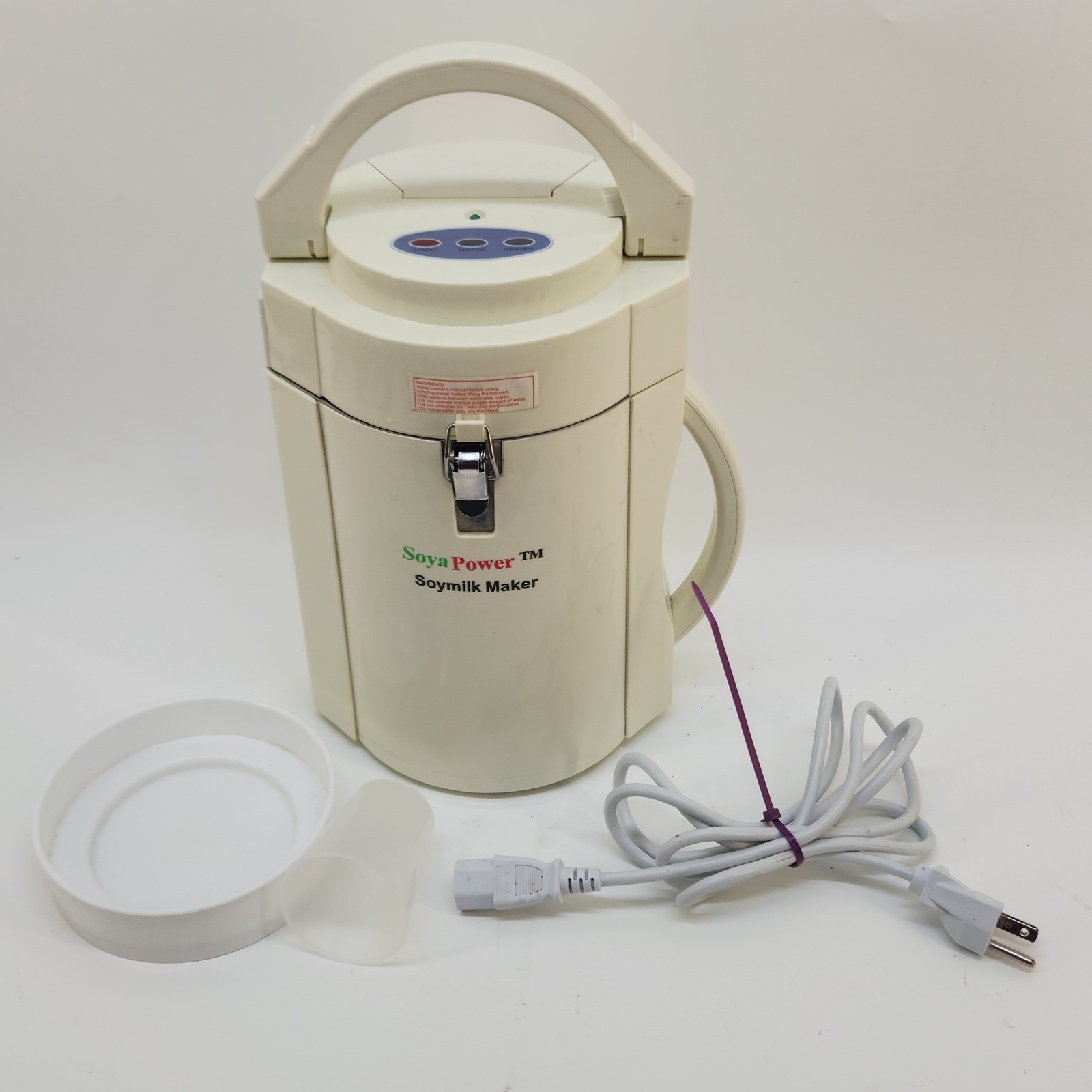 Original SoyaPower TM Soy Milk Maker Cream Stainless Steel Tested Working