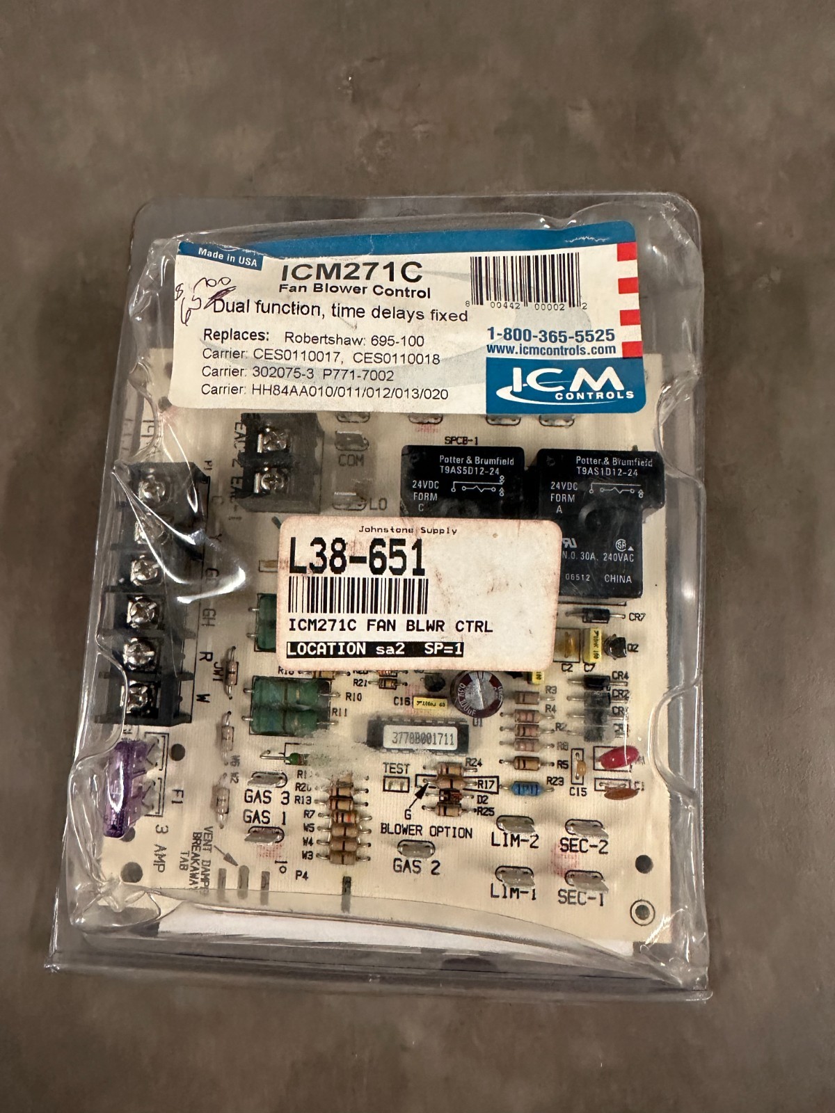 ICM271C, 695-100, CES0110017, L38-651