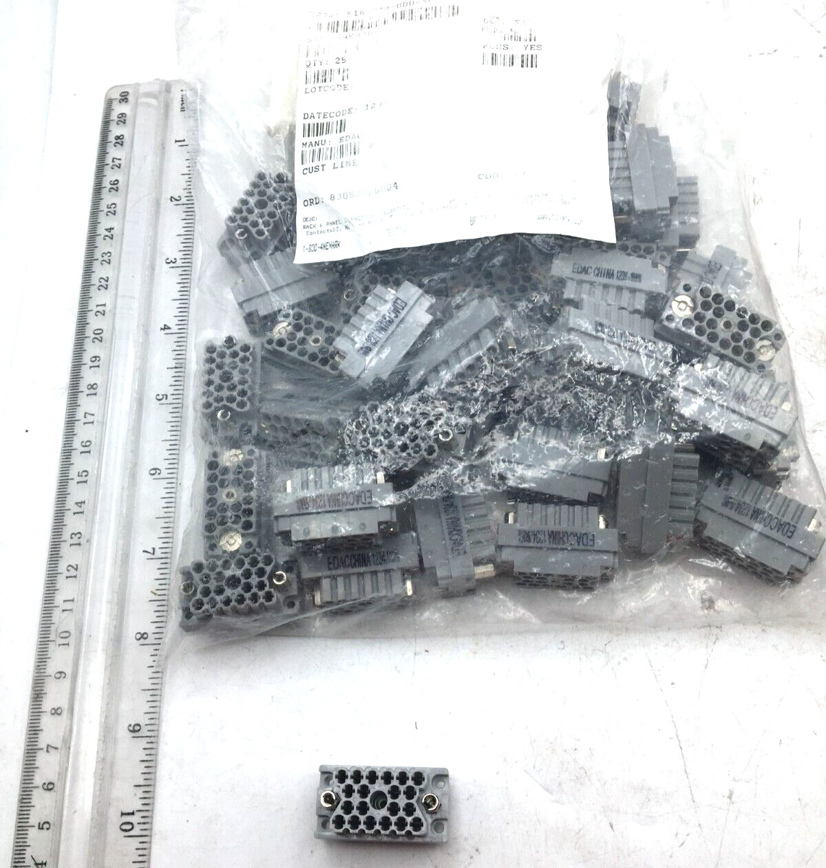 Edac Socket / Plug Lot of 50, 516 Series Socket, 516-020-000-402 New