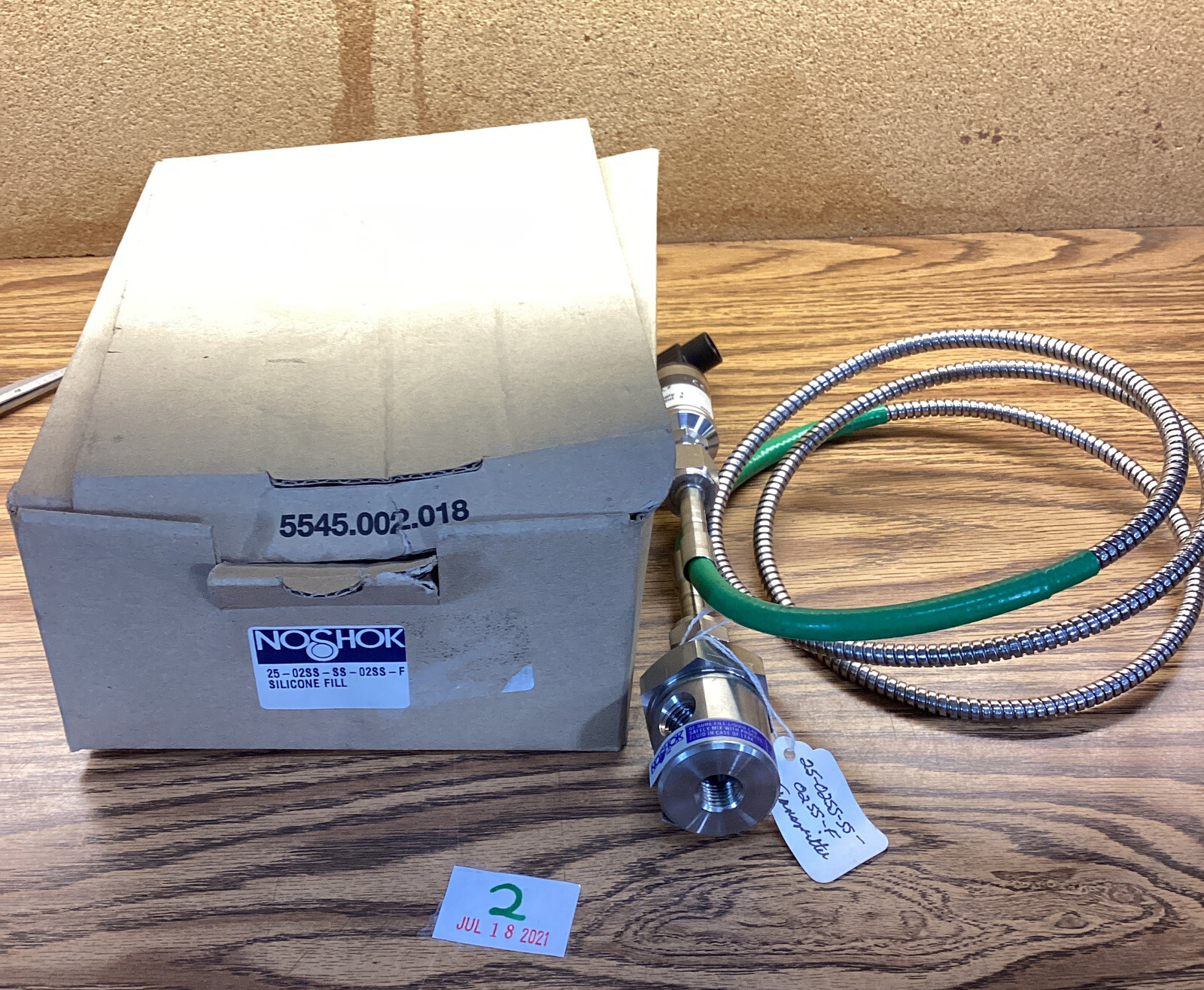 Noshok 25-02SS-SS-02SS-F Silicone Fill Transmitter
