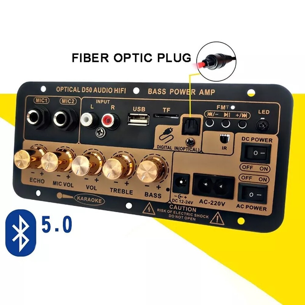 12V/24V Bluetooth Audio Amplifier Board Stereo Digital Power Amplifier
