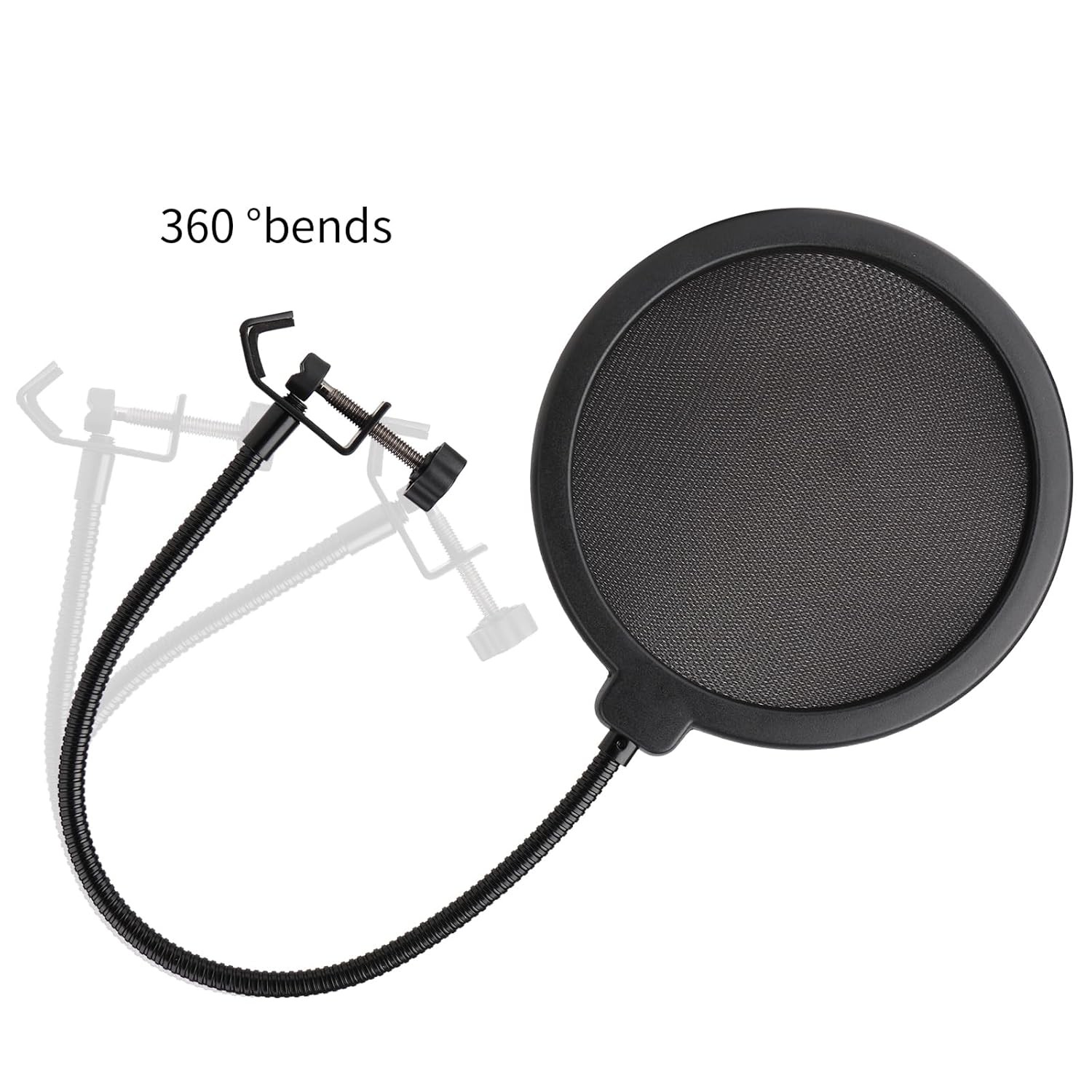 Professional Microphone Pop Filter Shield Blue Windscreen Mask Shield Screen