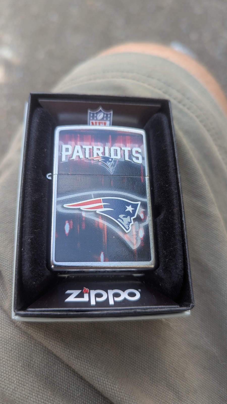 New England Patriots Zippo Lighter New in box