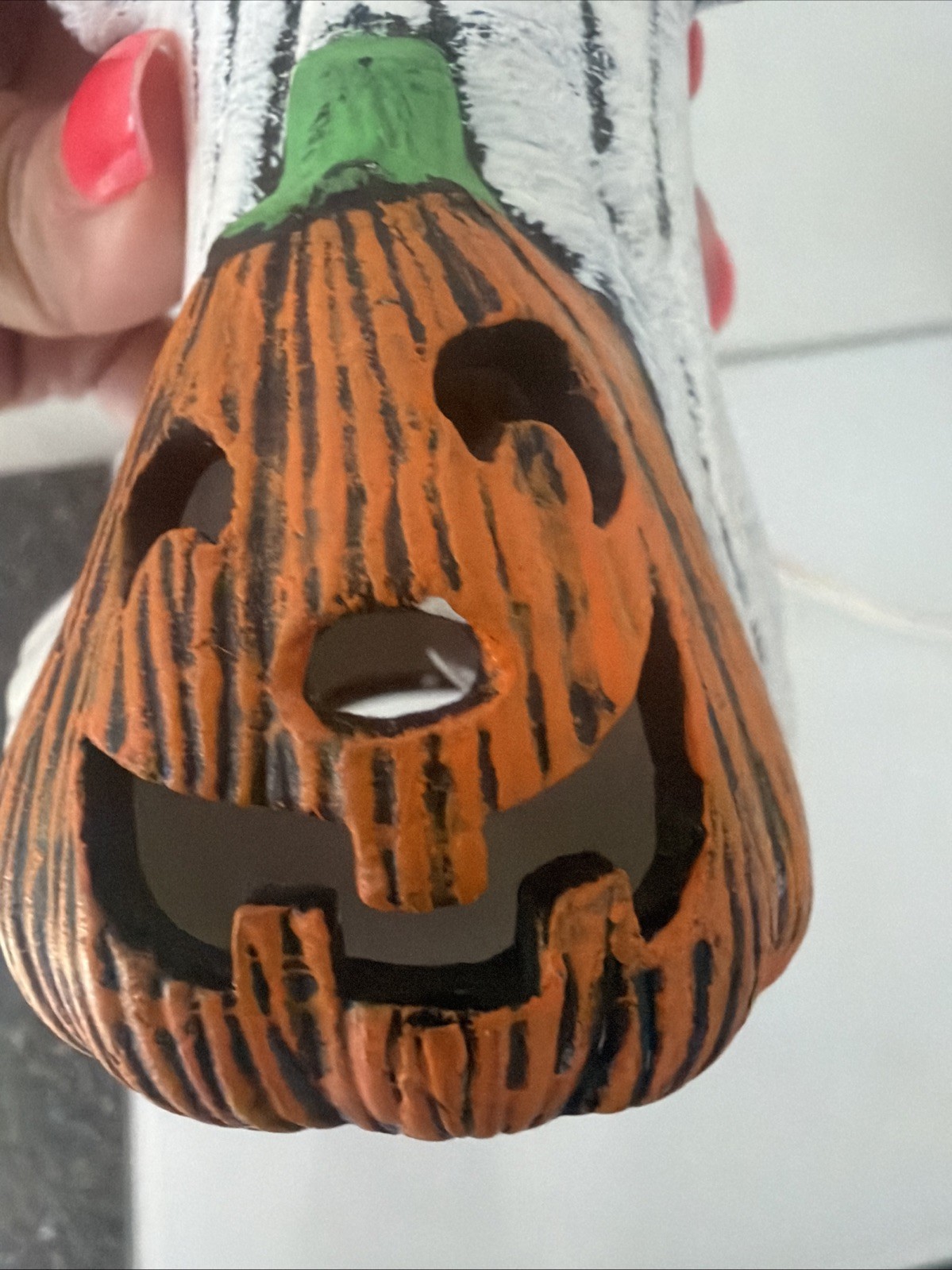 Ghost Pumpkin Light Vintage corded