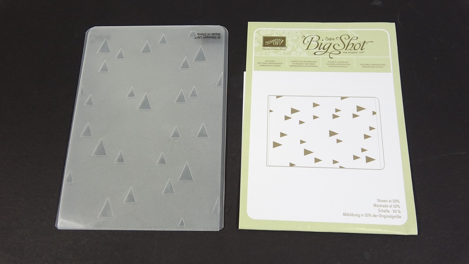 Stampin' Up Sizzix Big Shot Embossing Folder On Point 1358766