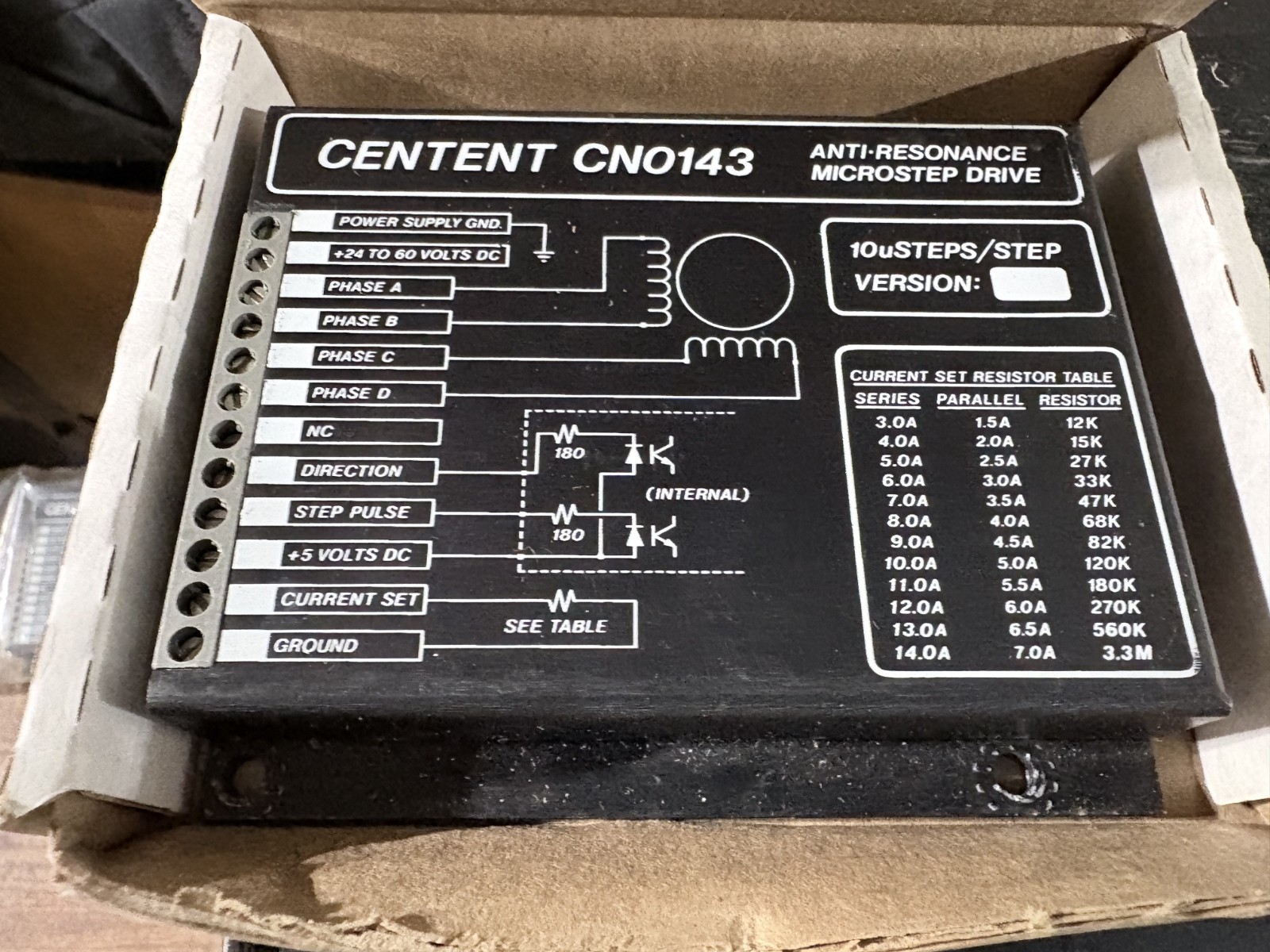 Microstep Drive-Centent CNO143 Anti-Resonance - Centent Company
