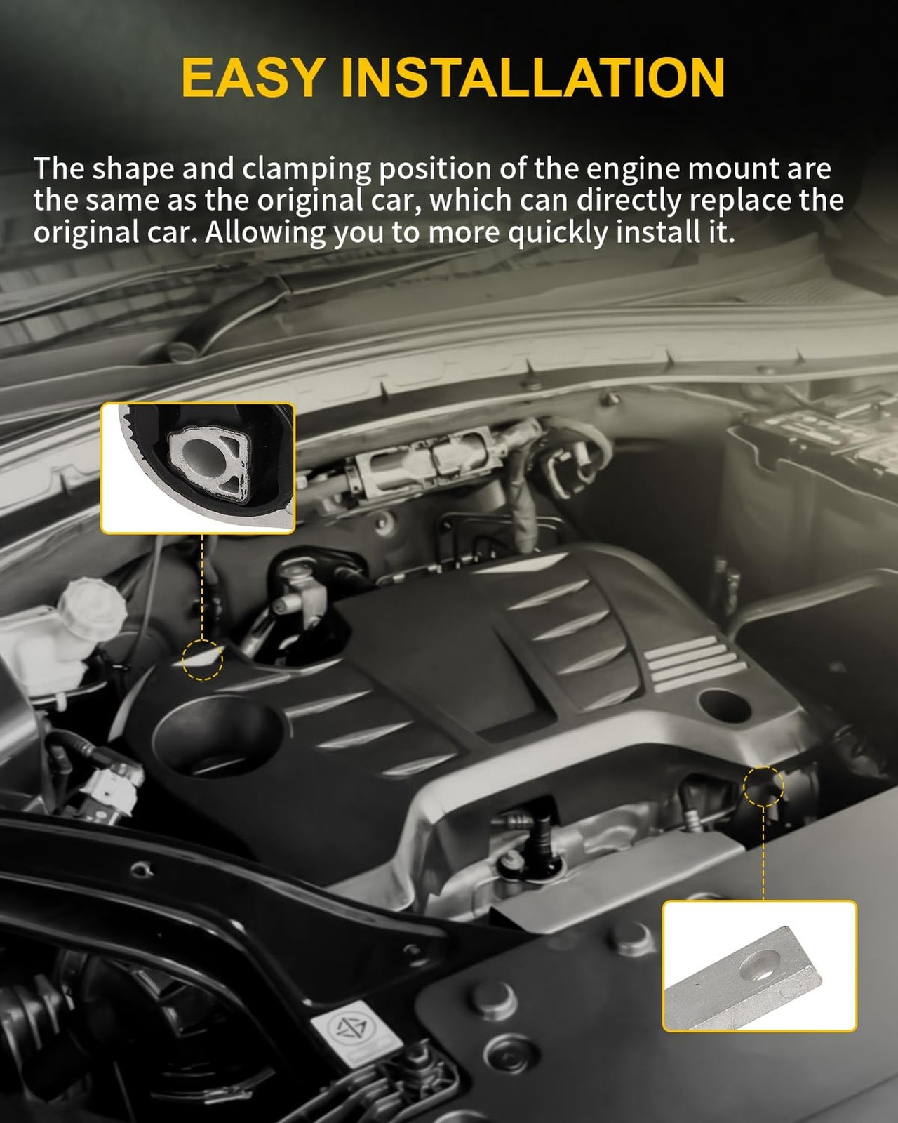 OCPTY 3PCS Engine Motor Mount and Transmission Mount Set [Automatic Transmiss...