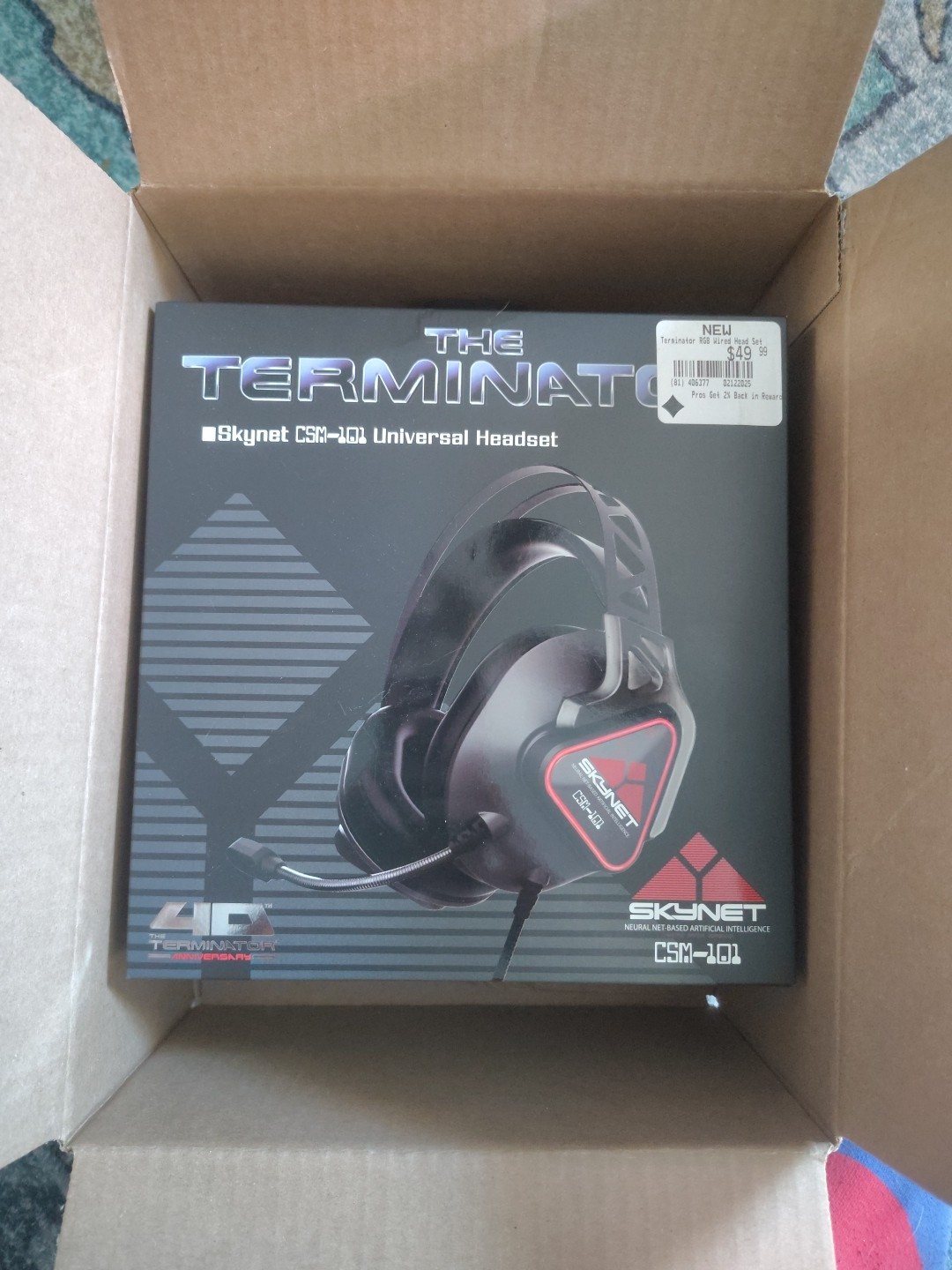 Terminator Skynet CSM-101 Universal Wired Rgb Gaming Headset