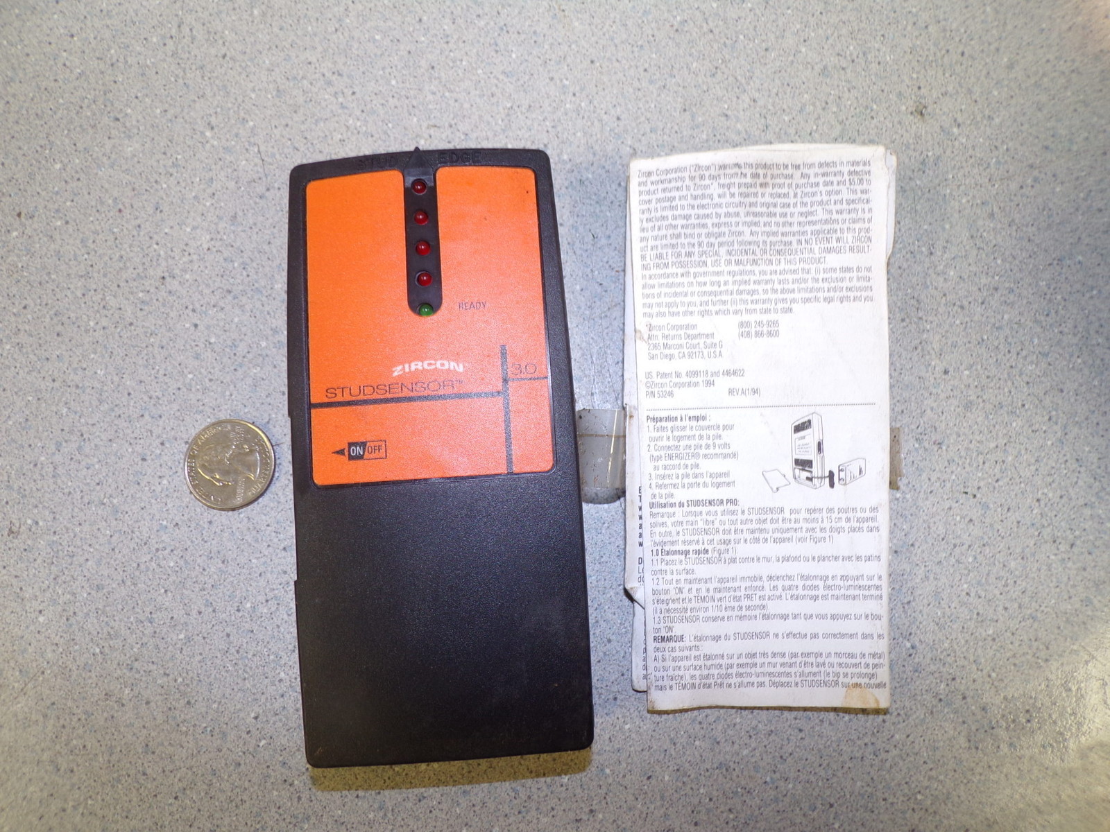 Zircon 53250 Studsensor 3.0 *FREE SHIPPING*