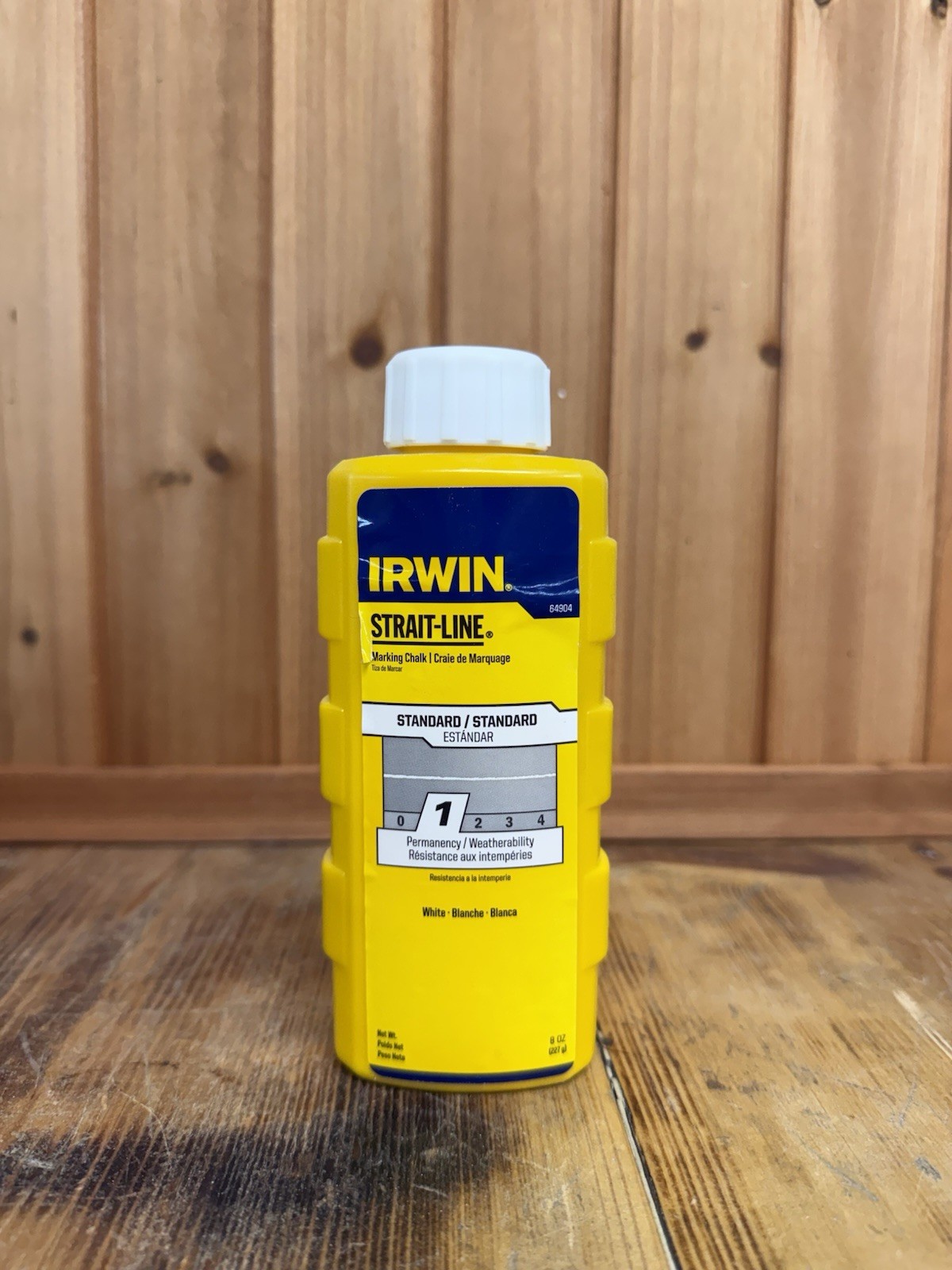 Irwin 64904 Standard Marking Chalk, 8 oz White