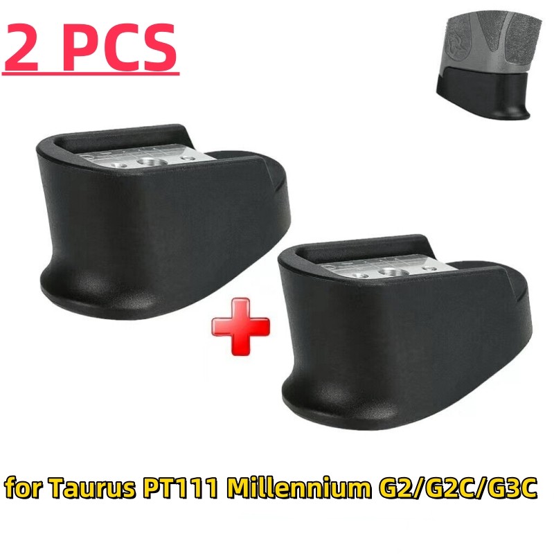 2 PCS Grip Extension for Taurus PT111 Millennium G2C G2 and G3C 9mm Double Stack