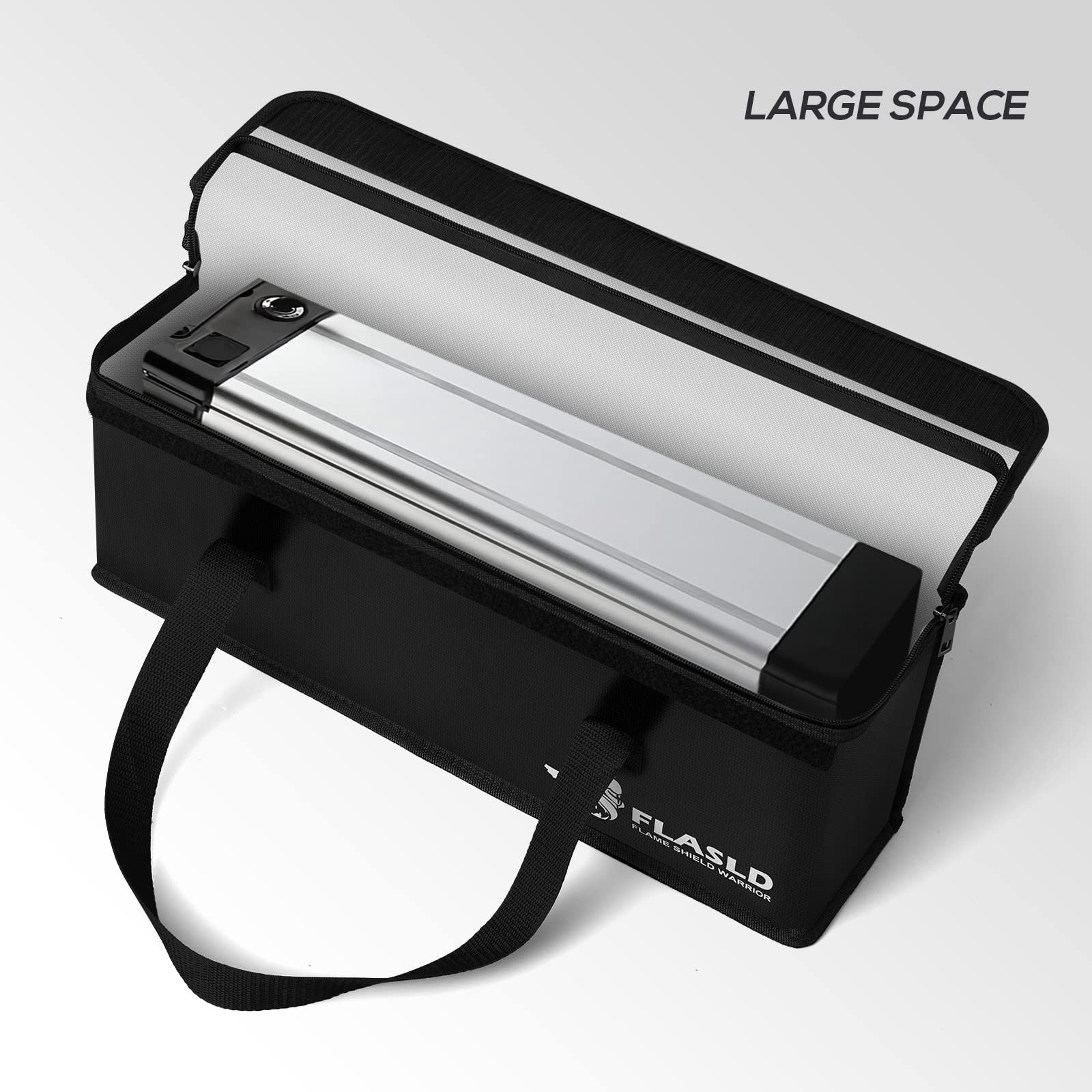 E-Bike Battery Safe Bag Explosionproof - Large Capacity Fireproof Lipo Bag for E