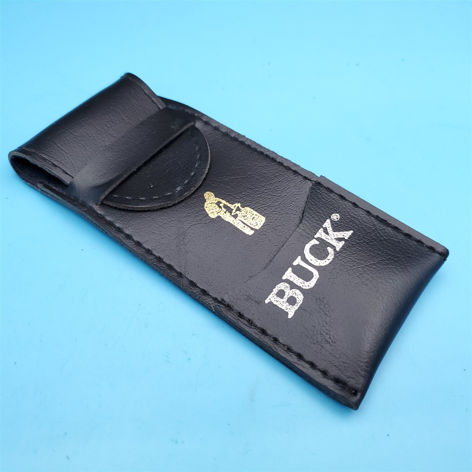 Vintage Buck Knives Throwing Dart Case Sheath Black Vinyl Storage Pouch 80s 90s