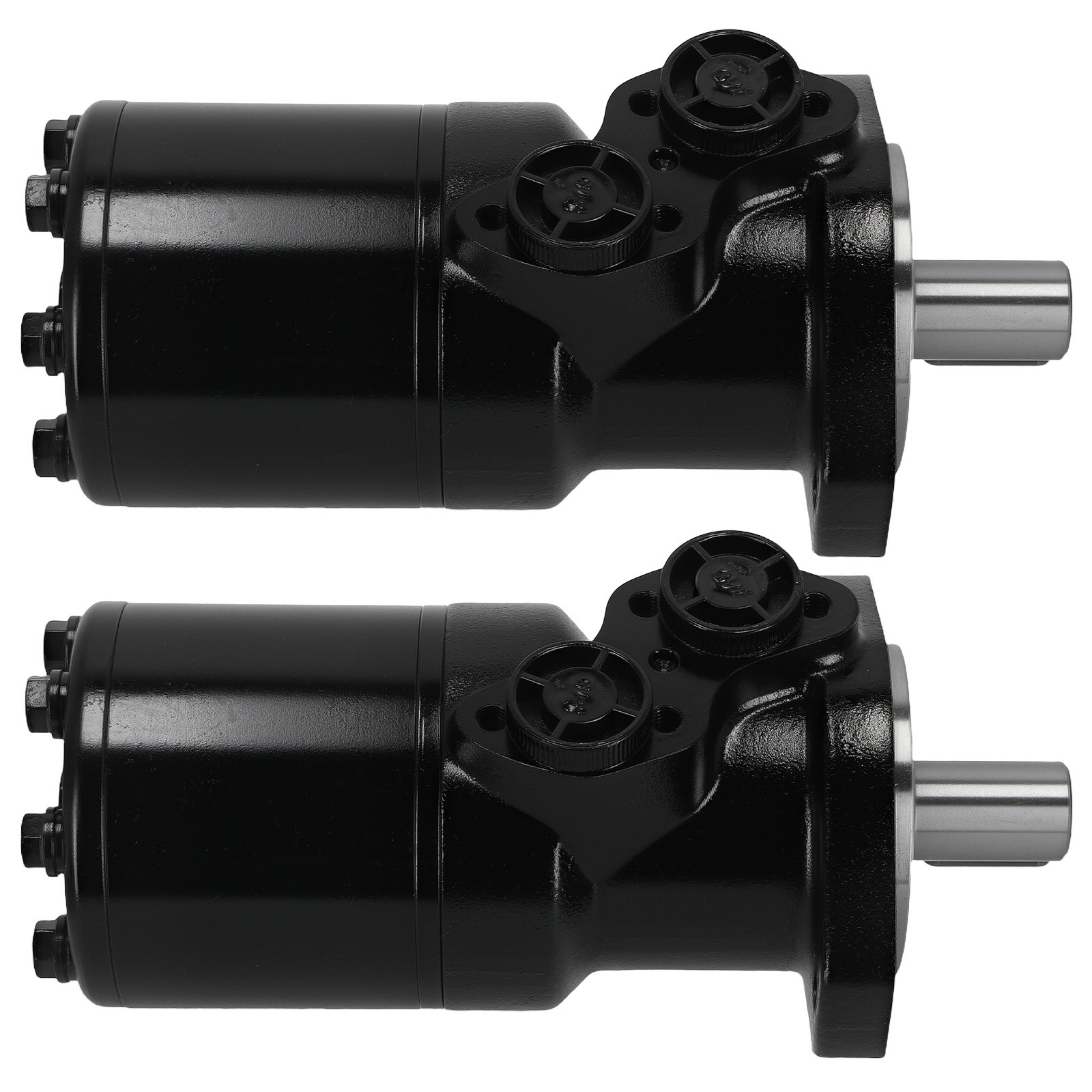 2X BMR-400 Hydraulic Motor 135RPM 400cc 190N·m 8.5Mpa 7.5kw 55L/min Black