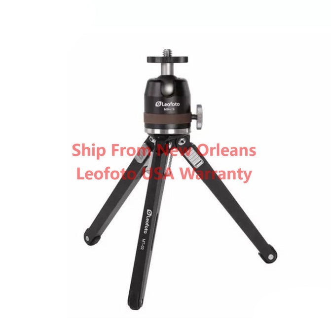 Leofoto MT-02+MBH-19 Aluminum Mini Table Top Tripod with Ballhead