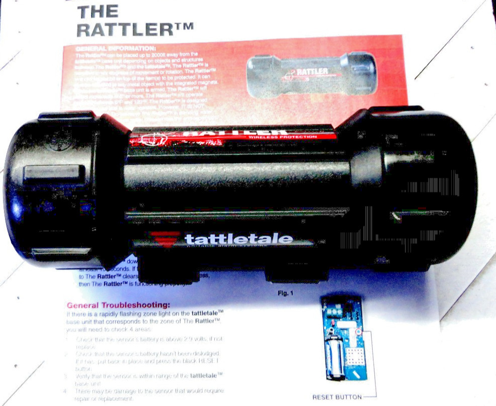 Tattletale Security / The Rattler ™ / Tamper Proof / Easy Set-Up