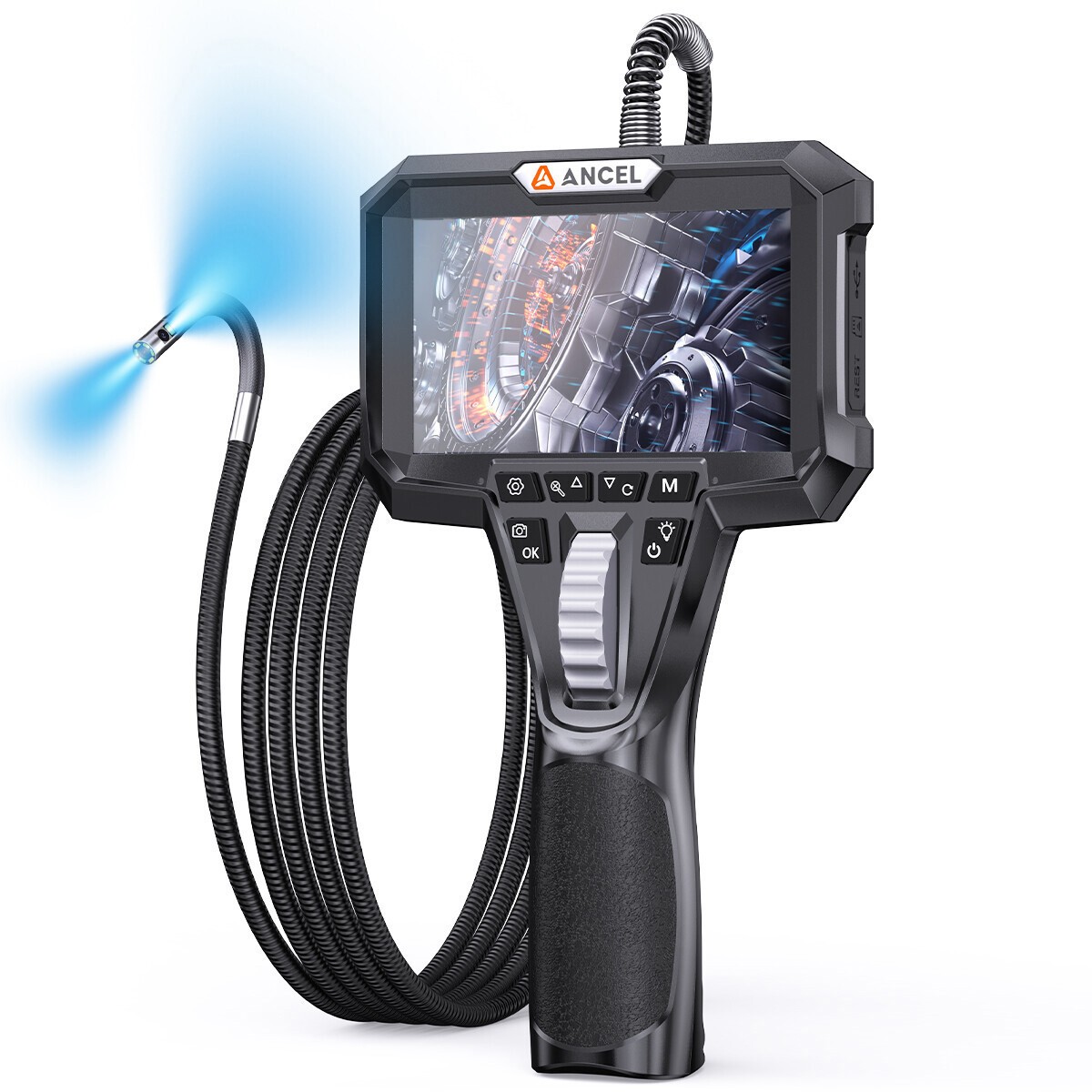 ANCEL AN302 HD Lens Articulating Borescope Endoscope Camera Inspection Camera