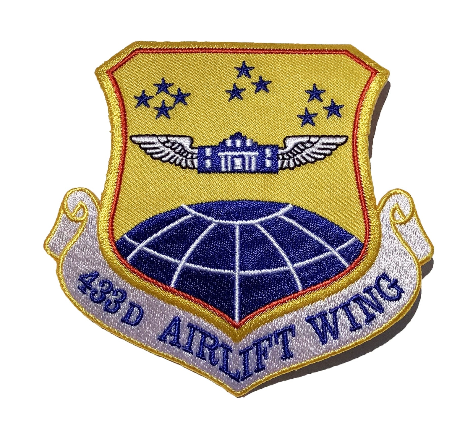 433rd Airlift Wing Patch – Plastic Backing