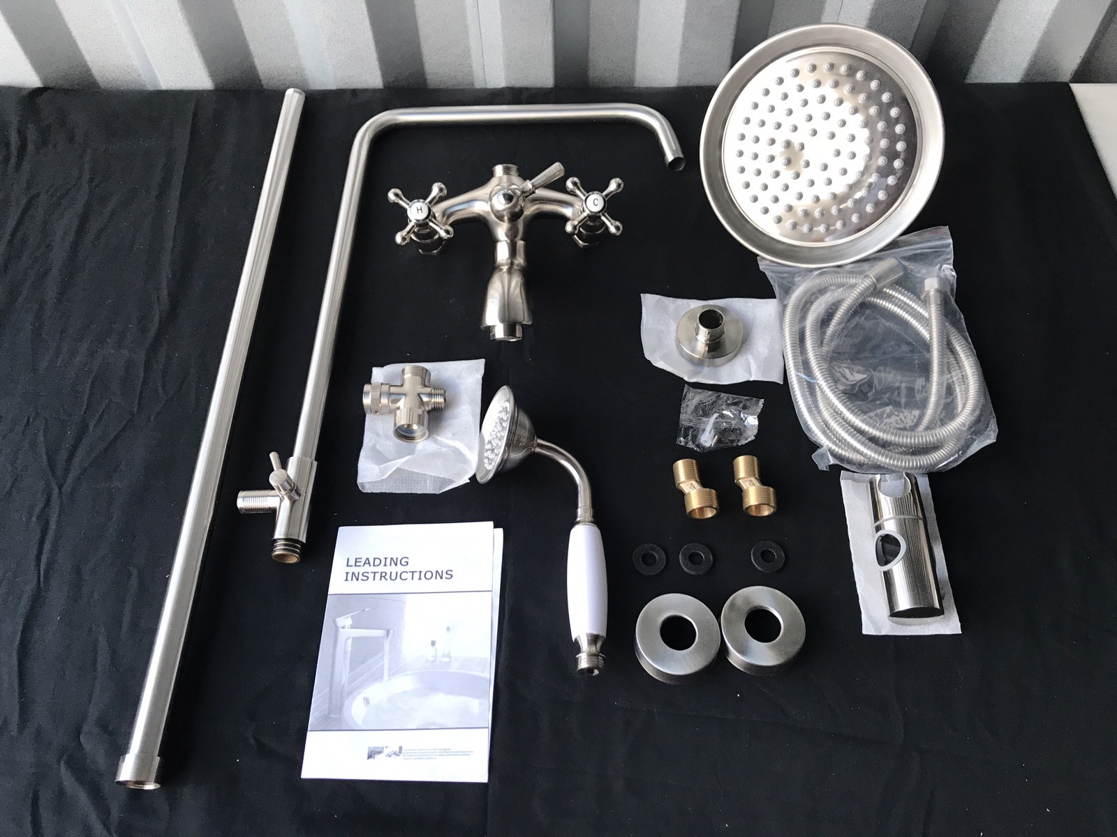 Shower And Bath Trim Brushed Nickel W/ Handshower NEW IN BOX