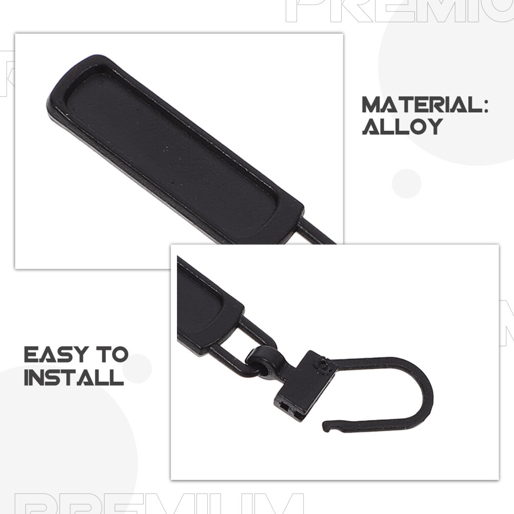 10 Pcs Zipper Tag Head Box School Bag Accessories Replacement Pull
