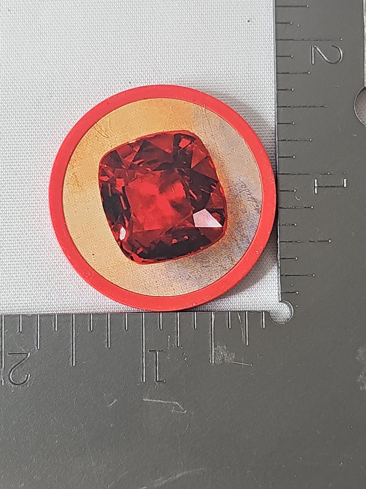 Splendor Game Ruby Token Red ONE Single Gem Piece Replacement Part Token Chip