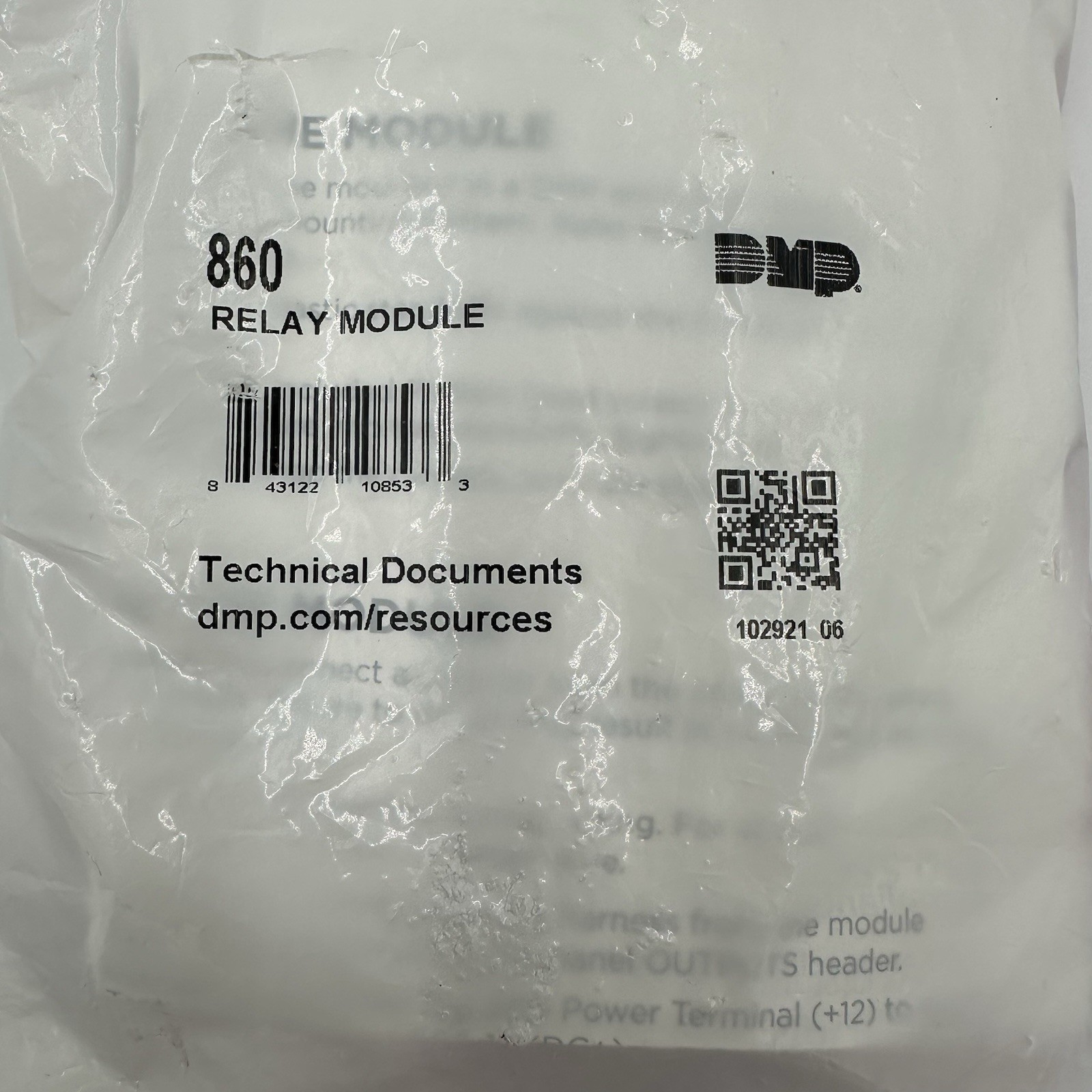 DMP 860 Relay Module Alarm Output Board w/ Hardware HPK.860 New Open Pkg