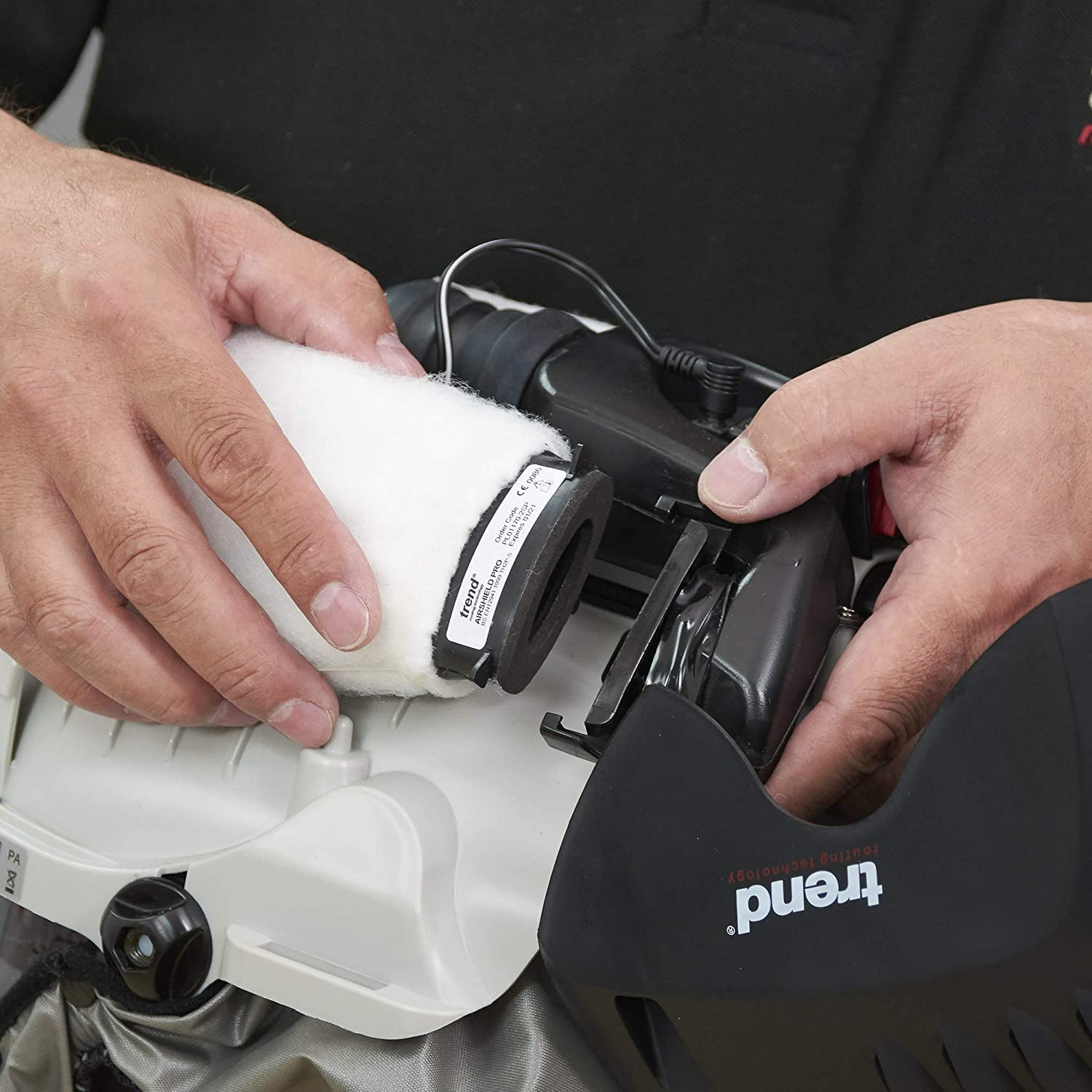 Airshield Pro Full Faceshield, Dust Protector, Battery Powered Air Circulating M