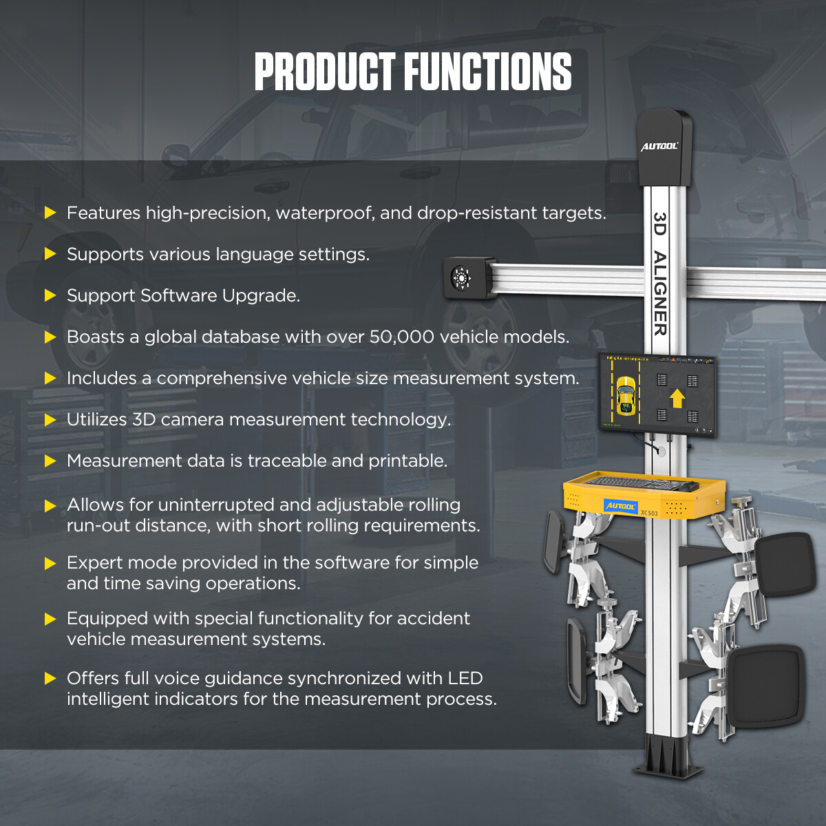 3D Wheel Alignment Machine Wheel Aligner Car Wheel Alignment System Tire Aligner