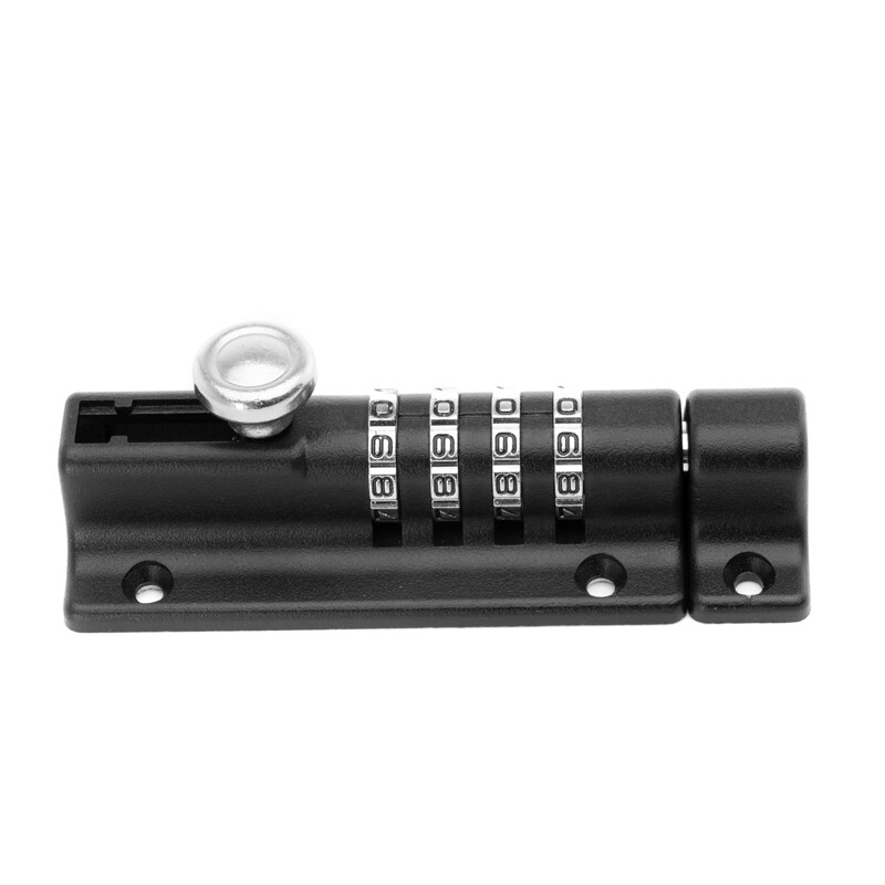 4 Digit Pin Code Combination Gate Door Sliding Latch Lock Barrel Bolt Security