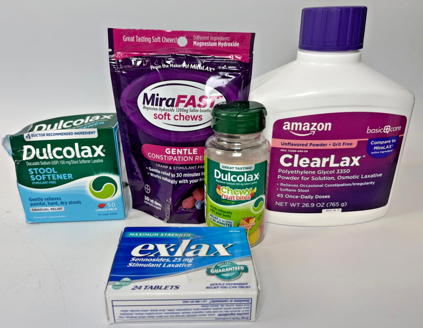 Laxatives & Stool Softeners Variety Lot of 5 *Please Read Description*