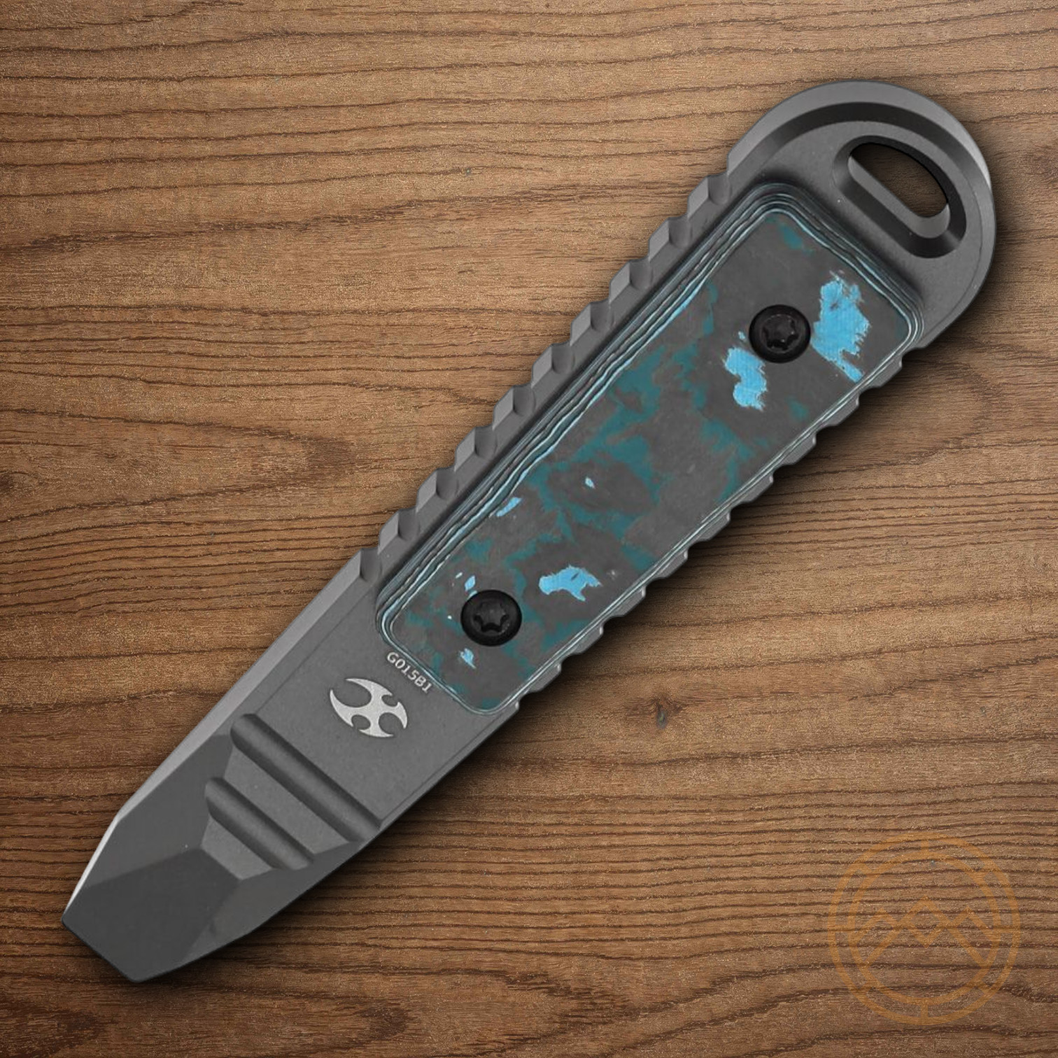 Kansept Kursor Pry Bar Titanium Arctic Storm Carbon Fiber Grip Loop For Lanyards