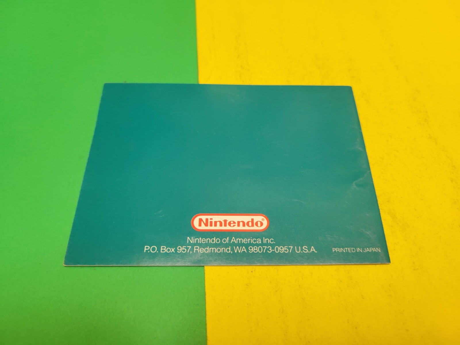 Nintendo Game Boy F-1 Race Instruction Booklet