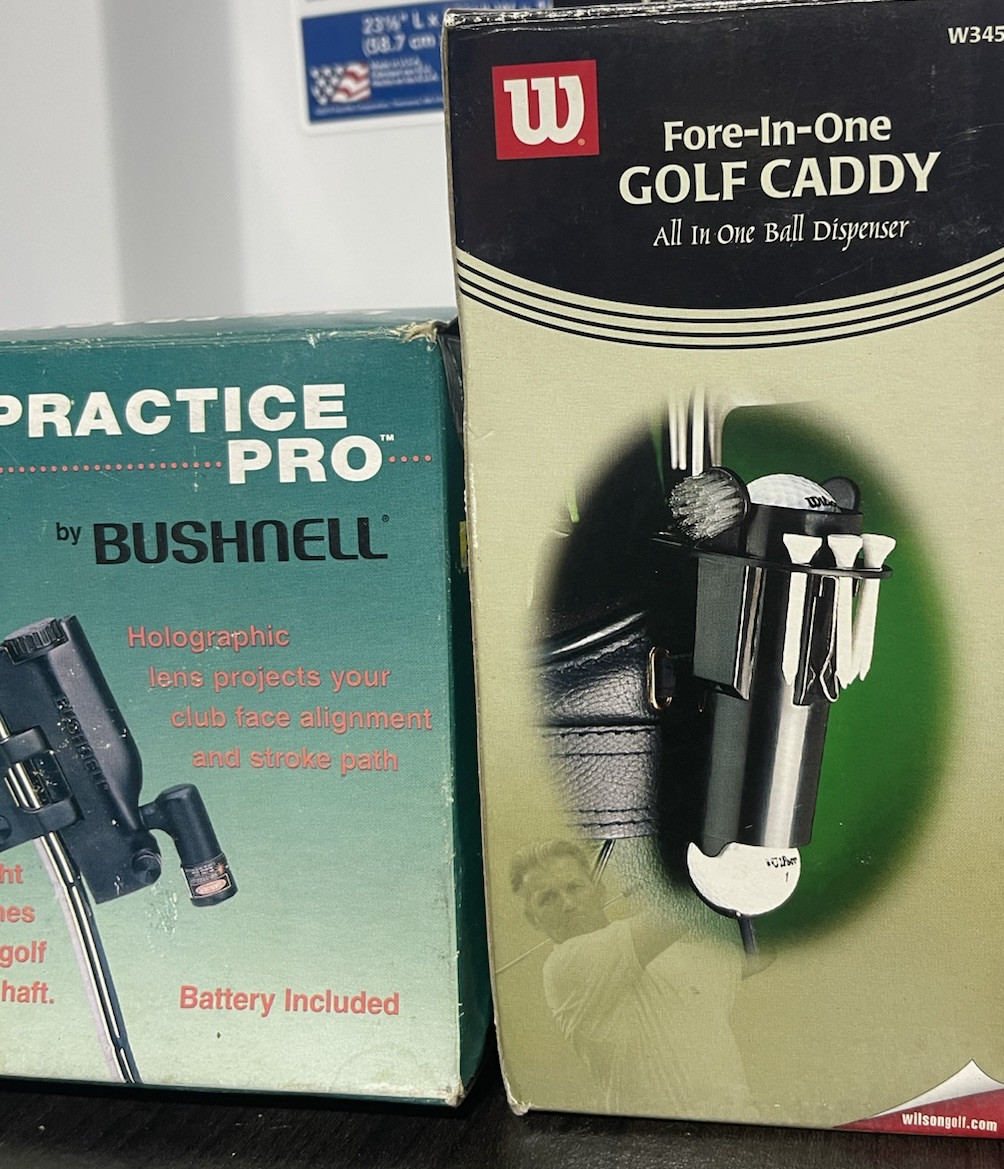 Bushnell Practice Pro - Laser Projects Club Face & Stroke Path Golf   Free Caddy
