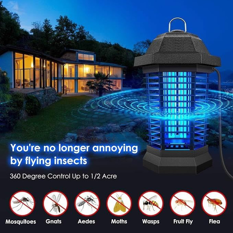 Large Coverage Bug Zapper for Indoor Outdoor Use, Weatherproof